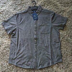 George Men's Casual Gray Button Down Shirt